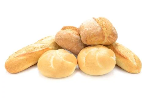 Variety of fresh breads Foto stock