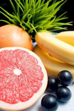 A variety of fruits Stock Photos