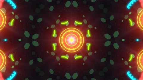 A variety of glowing abstract hud elements. Stock Illustration