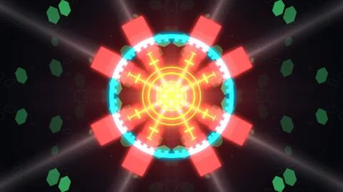A variety of glowing abstract hud elements. Stock Illustration
