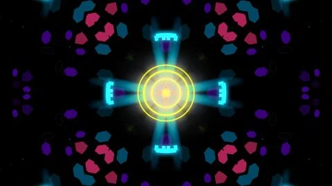 A variety of glowing abstract hud elements. Stock Illustration