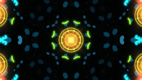 A variety of glowing abstract hud elements. Stock Illustration