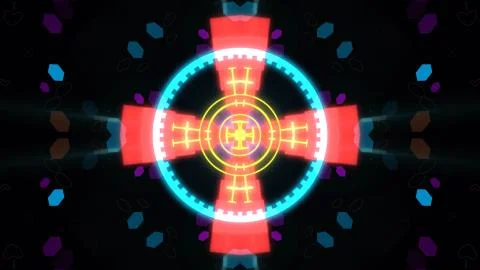 A variety of glowing abstract hud elements. Stockillustratie