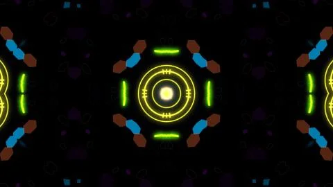 A variety of glowing abstract hud elements. Stock Illustration