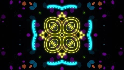 A variety of glowing abstract hud elements. Stock Illustration