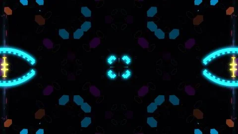 A variety of glowing abstract hud elements. イラスト素材