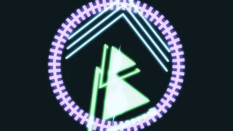 A variety of glowing abstract hud elements. Stock Illustration