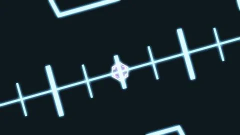 A variety of glowing abstract hud elements. 스톡 일러스트