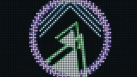A variety of glowing abstract hud elements. Stock Illustration
