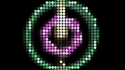 A variety of glowing abstract hud elements. Illustrazione stock
