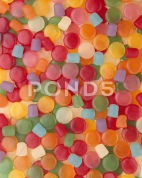 Variety Of Gum Drops; Full Frame