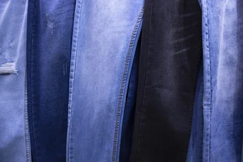 Variety Jeans pant pattern texture Can be used as a Background wallpaper Stock-Fotos