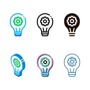 Variety machine learning artificial intelligence vector 스톡 일러스트