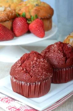Variety of Muffins Stock Photos