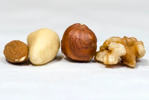 Variety of Nuts Close Up Фото