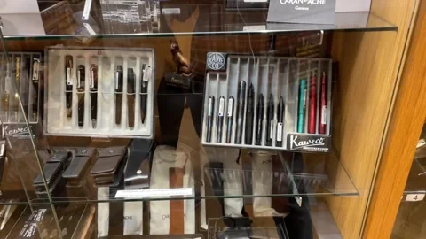 Variety pen in store  Stock Footage 243063187