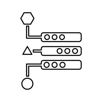 Variety, server, data icon. 스톡 일러스트