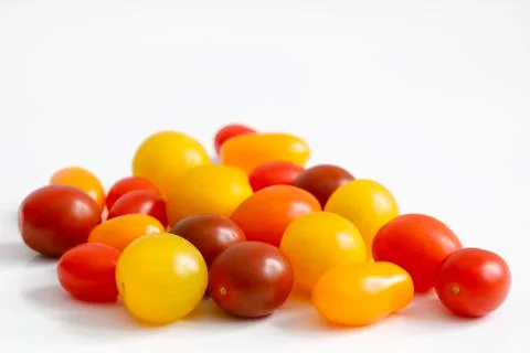 Variety of small tomatoes Stock Photos
