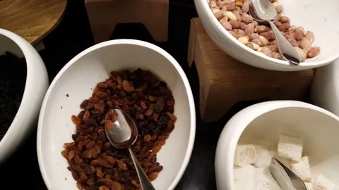 Variety of snack on display Stock Footage 201850950