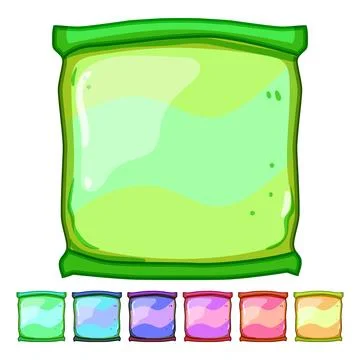 Variety snack pack cartoon vector graphic Stock Illustration