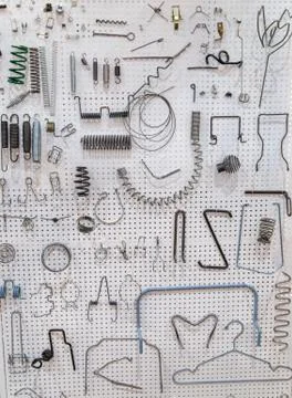 Variety of spring coil Foto stock