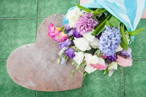 Variety of spring flowers Foto stock