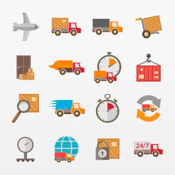 Variety of supply elements set Illustrazione stock