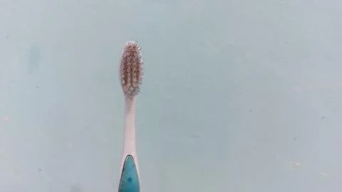 A variety of toothbrush options with different models and colors Stock Photos