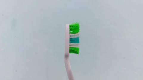 A variety of toothbrush options with different models and colors Stock Photos
