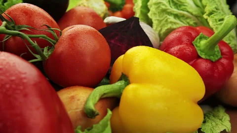 Variety of vegetables Stock Footage 106484965