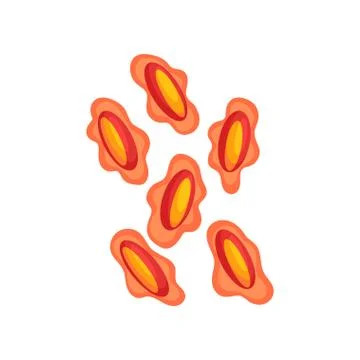 Variola virus under microscope. Dangerous microorganism. Microbiology theme Stock Illustration