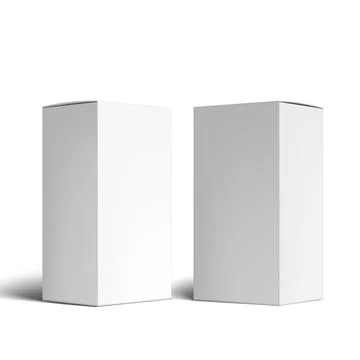 Various Angle 3D Blank Package Box Set Иллюстрация