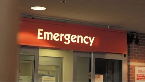 Various angles of Emergency signage & do... | Stock Video | Pond5