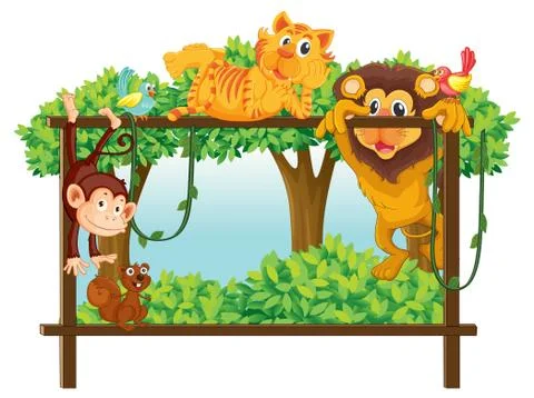 Various animals Stock Illustration