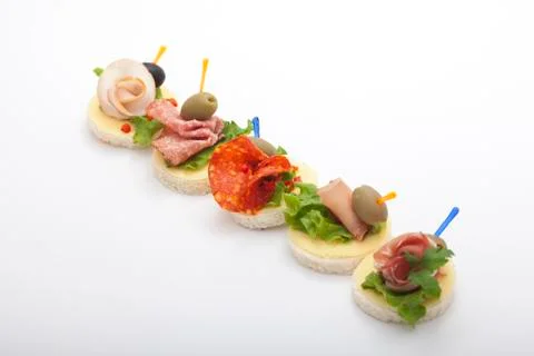 Various appetizers Stock Photos