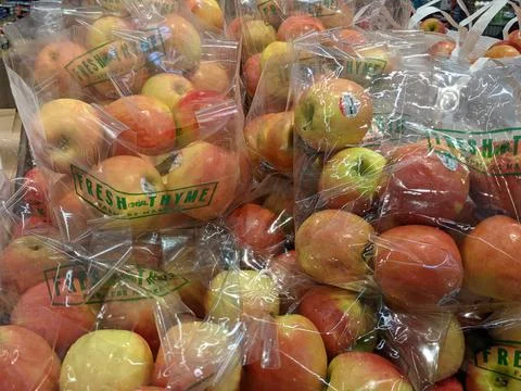 Various Apple's Available for Purchase Stock Photos