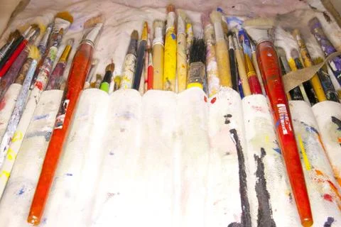 Various artists brushes Stock Photos