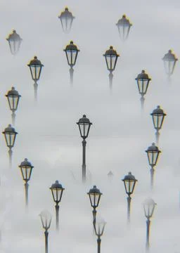 Various backgrounds obtained with multiple exposure. Stock Photos