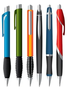 Various ballpens Stock-Illustration