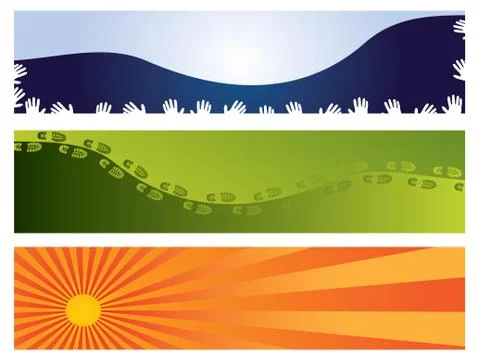 Various banners Stock Illustration