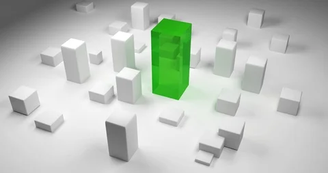 Various bars grow out of the ground. Symbol for profit and increase. Stock Footage 92624182