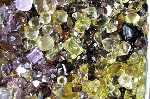 Various beautiful thai gem for background. Foto stock