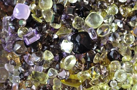 Various beautiful thai gem for background. Foto stock