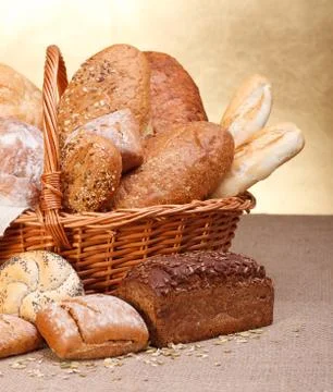 Various breads Stock Photos