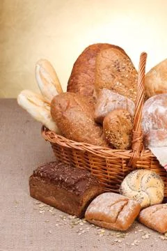 Various breads Stock Photos
