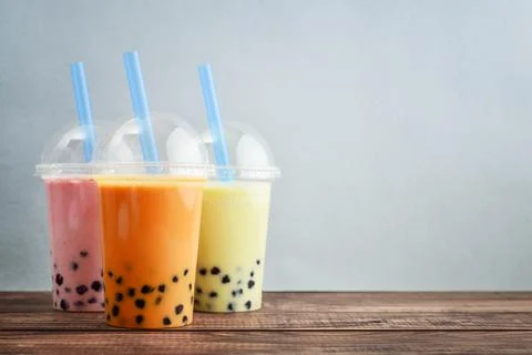 Various Bubble Tea Foto stock