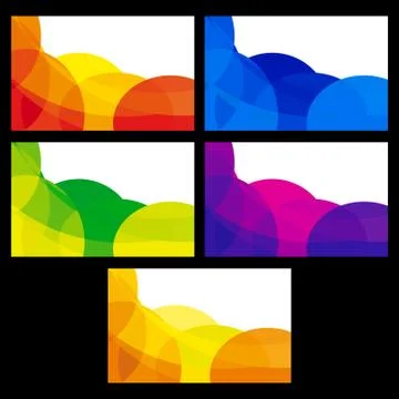 Various business card Stock Illustration