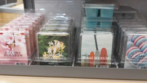 Various Candles Available for Purchase Stock Footage 140964679