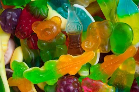 Various candy sweet background Stock Photos