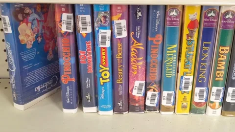 Various Character VHS Movies Available f... | Stock Video | Pond5